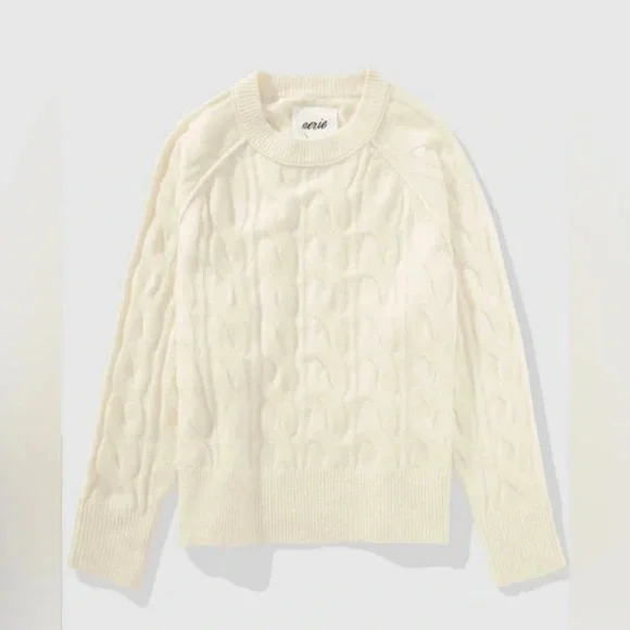 ❥𝒂𝒆𝒓𝒊𝒆: Women’s Cable Crew Knit Sweater - Picture 4 of 9
